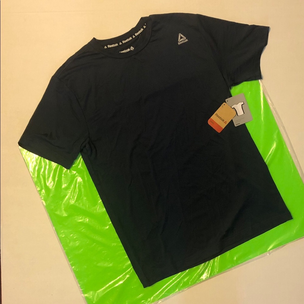 Reebok NAVY HEATHER Shirt Size Small NWT